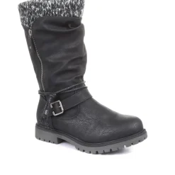 Casual Mid-Calf Boot - Black