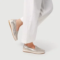 Casual Slip-On Shoes - Gold