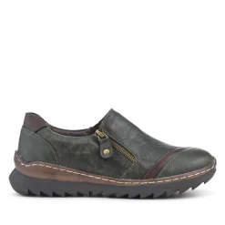 Casual Slip-On Shoes - Khaki