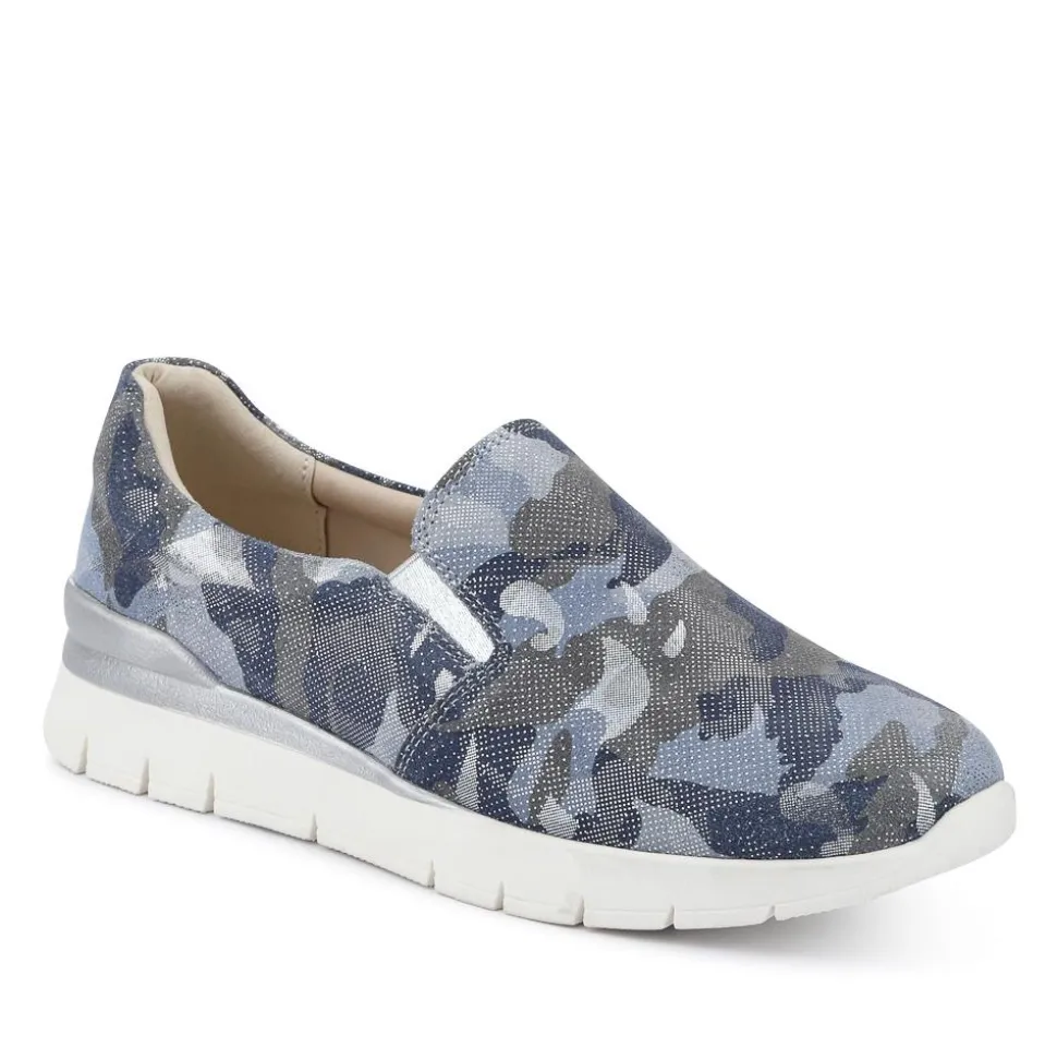 Casual Slip-On Shoes - Navy Multi