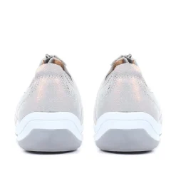Casual Zip Up Trainers - Denim