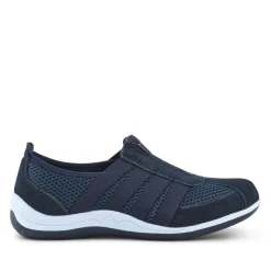 Casual Zip Up Trainers - Navy