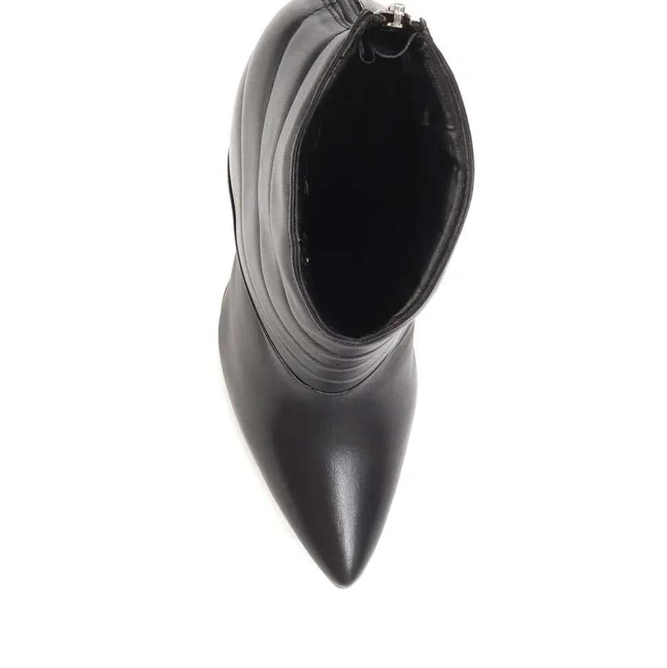 Catalina Stiletto Ankle Boots - Black