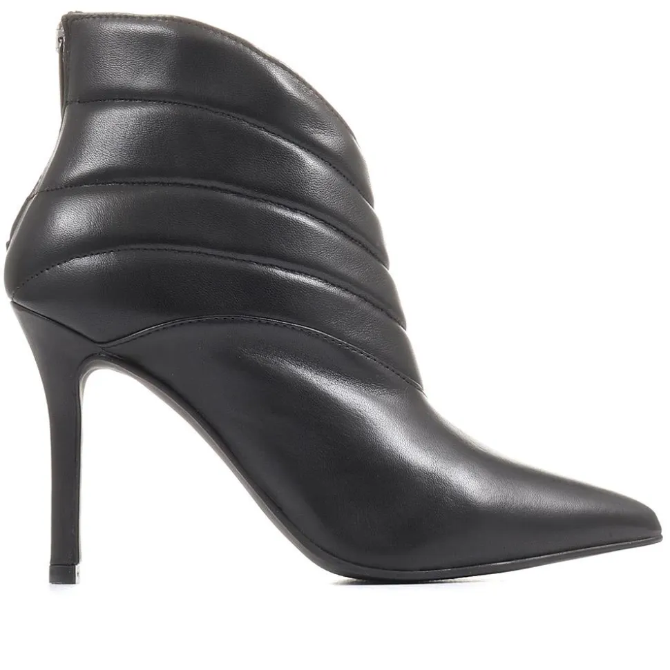 Catalina Stiletto Ankle Boots - Black