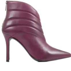 Catalina Stiletto Ankle Boots - Purple
