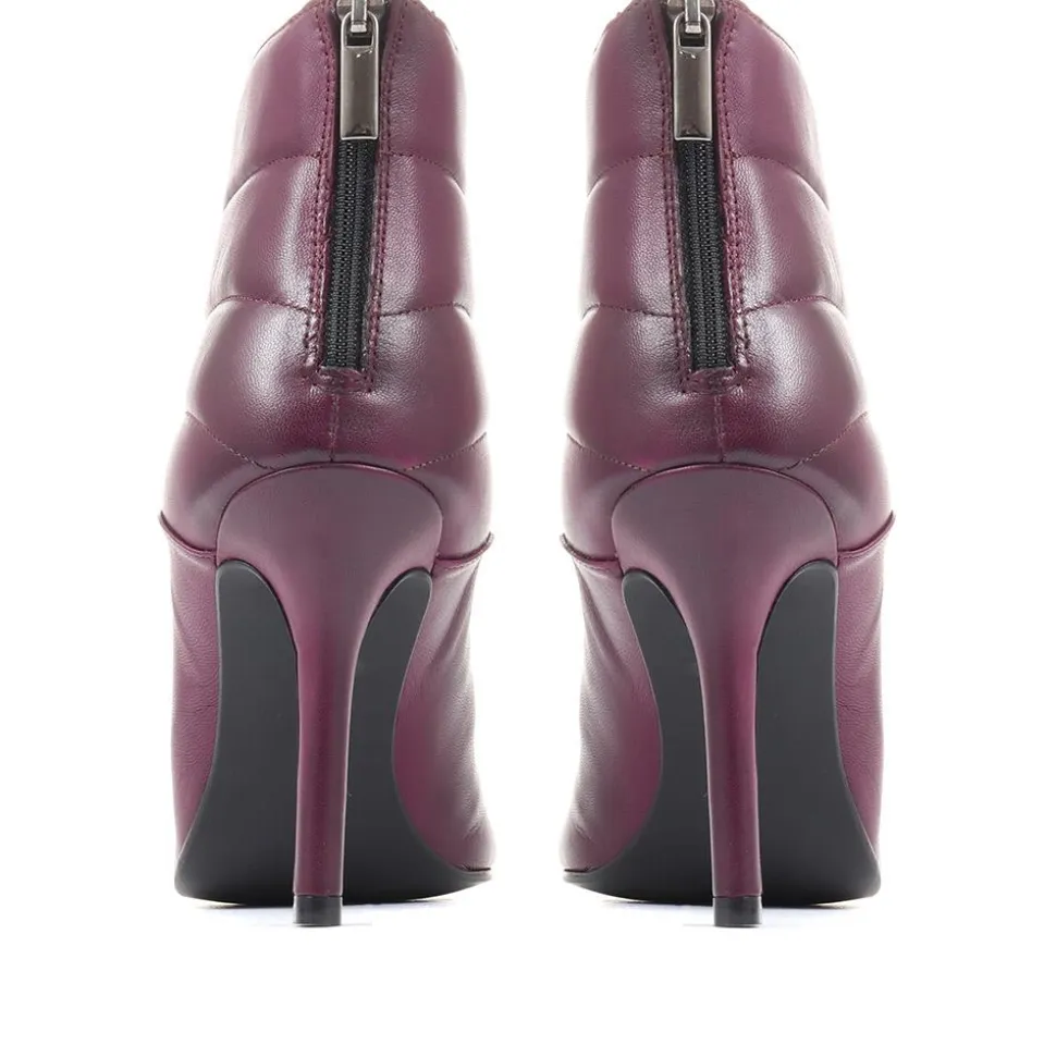 Catalina Stiletto Ankle Boots - Purple