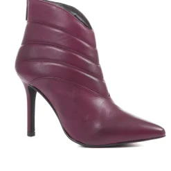 Catalina Stiletto Ankle Boots - Purple