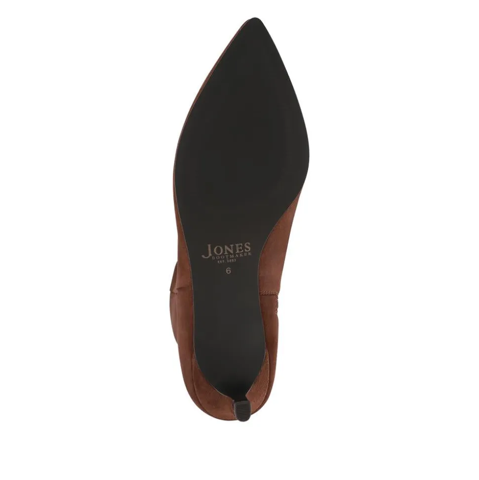 Catia Leather Long Boots - Chocolate Suede