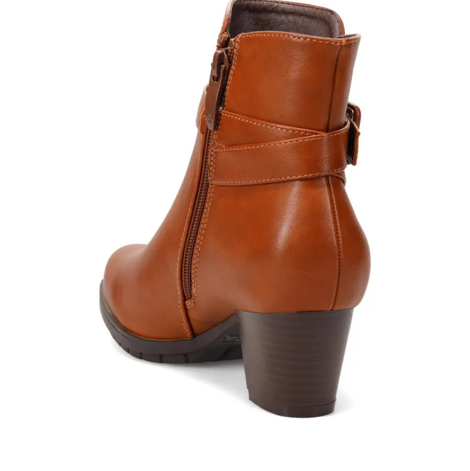 Chic Ankle Boots - Tan
