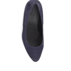 Chrystina Suede Court Shoes - Navy