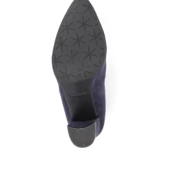 Chrystina Suede Court Shoes - Navy