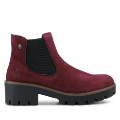 Chunky Chelsea Boots - Burgundy