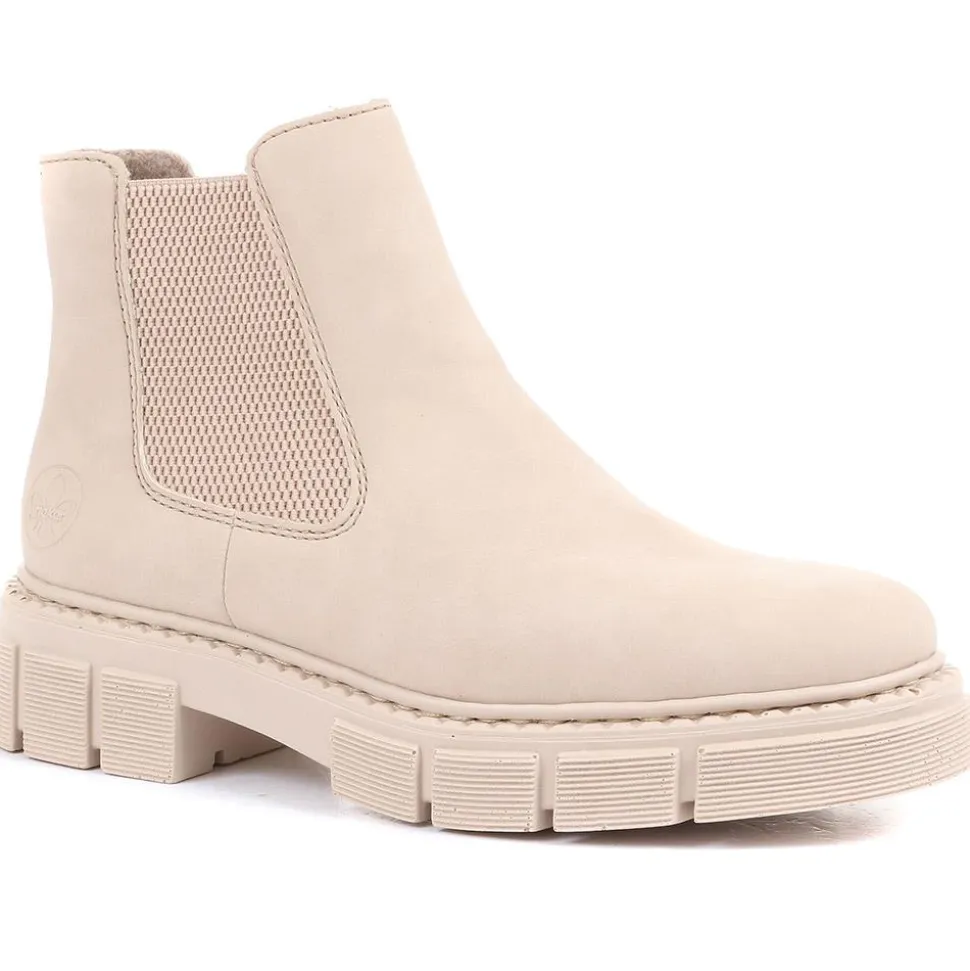 Chunky Chelsea Boots - Cream