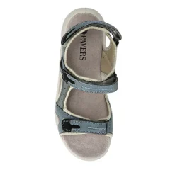 Chunky Dual Touch-Fasten Sandals - Light Blue