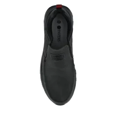 Chunky Elasticated Slip-On Shoes - Black