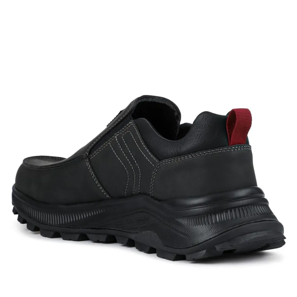 Chunky Elasticated Slip-On Shoes - Black