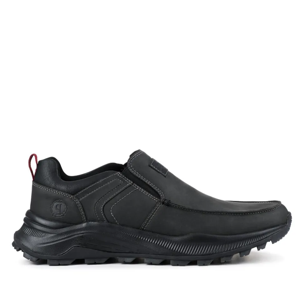 Chunky Elasticated Slip-On Shoes - Black