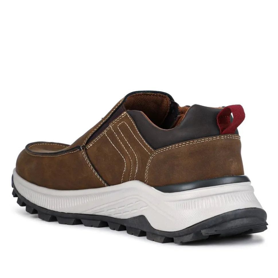 Chunky Elasticated Slip-On Shoes - Brown