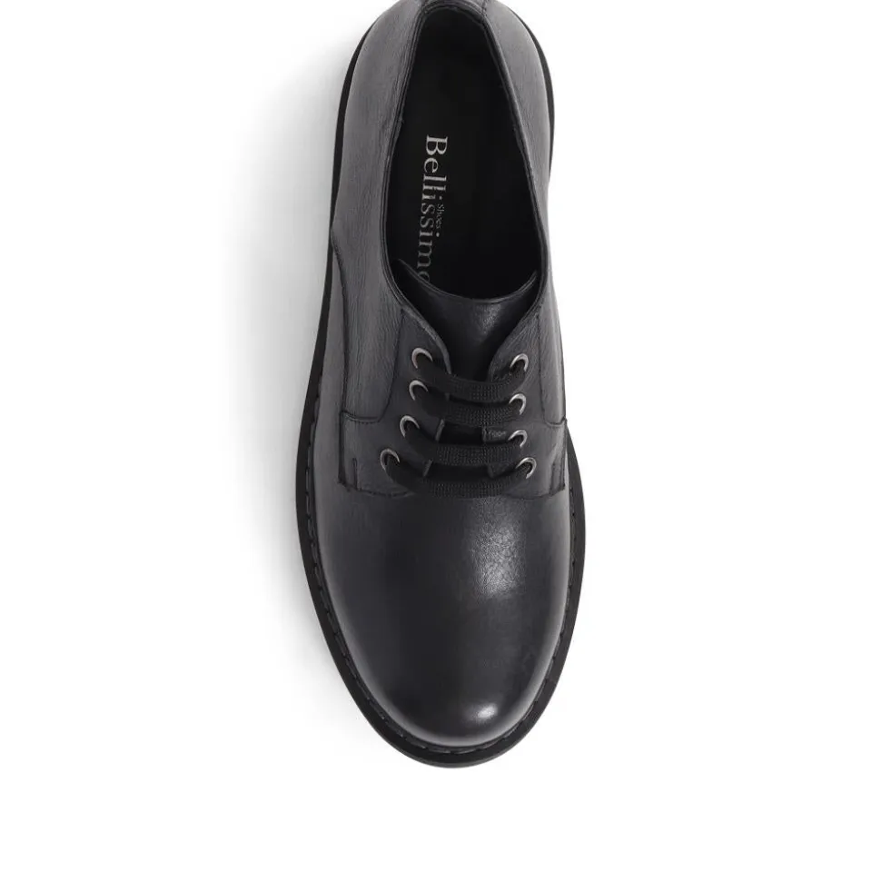 Chunky Leather Brogues - Black