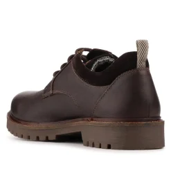 Chunky Leather Casual Lace Up Shoes - Brown
