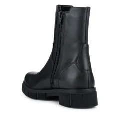 Chunky Leather Chelsea Boots - Black Leopard
