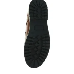Chunky Leather Lace-up Shoes - Cognac