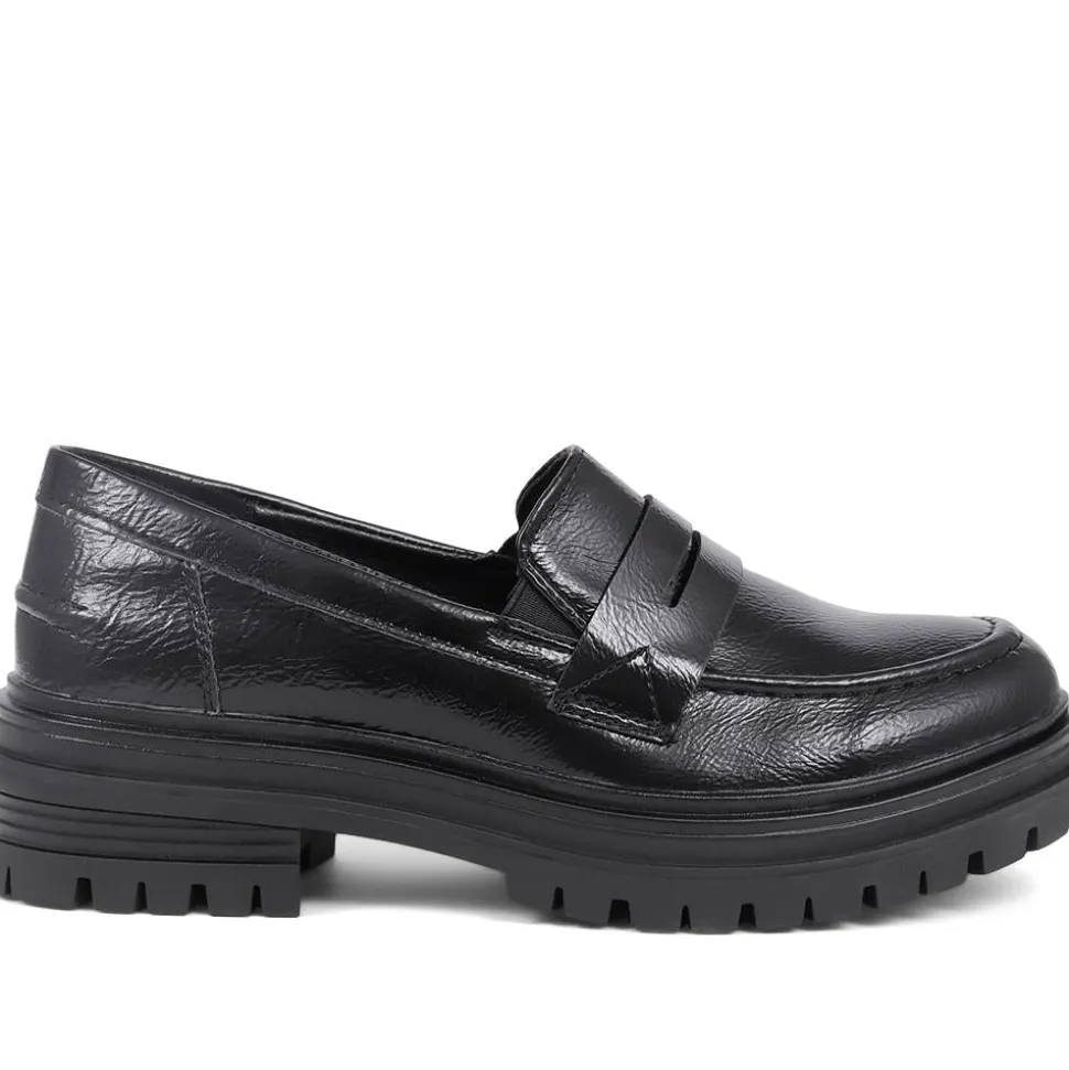 Chunky Loafers - Black Patent