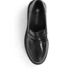 Chunky Loafers - Black Patent