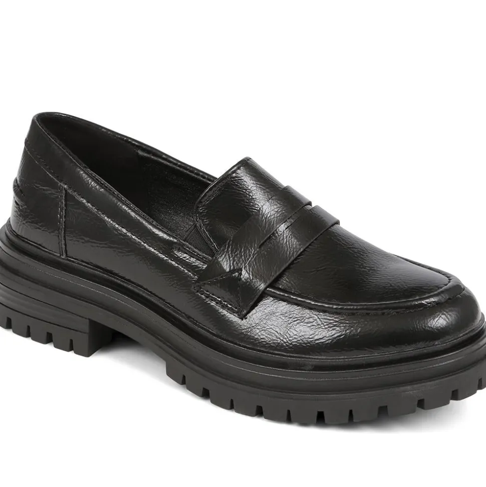 Chunky Loafers - Black Patent