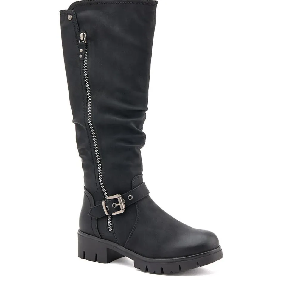 Chunky Long Boots - Black
