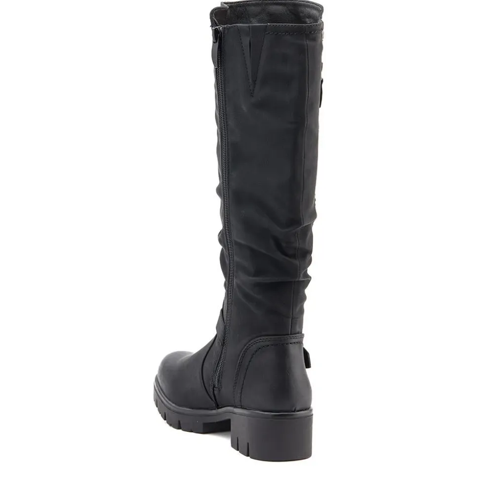 Chunky Long Boots - Black