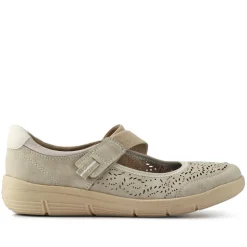Chunky Mary Janes - Beige