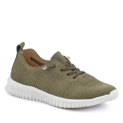 Chunky-Soled Lace-Ups - Khaki