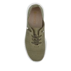 Chunky-Soled Lace-Ups - Khaki
