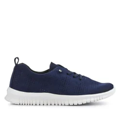 Chunky-Soled Lace-Ups - Navy