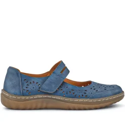 Chunky-Soled Mary Janes - Blue