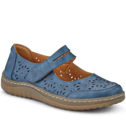 Chunky-Soled Mary Janes - Blue