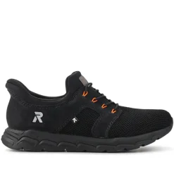 Chunky-Soled Slip-On Trainers - Black