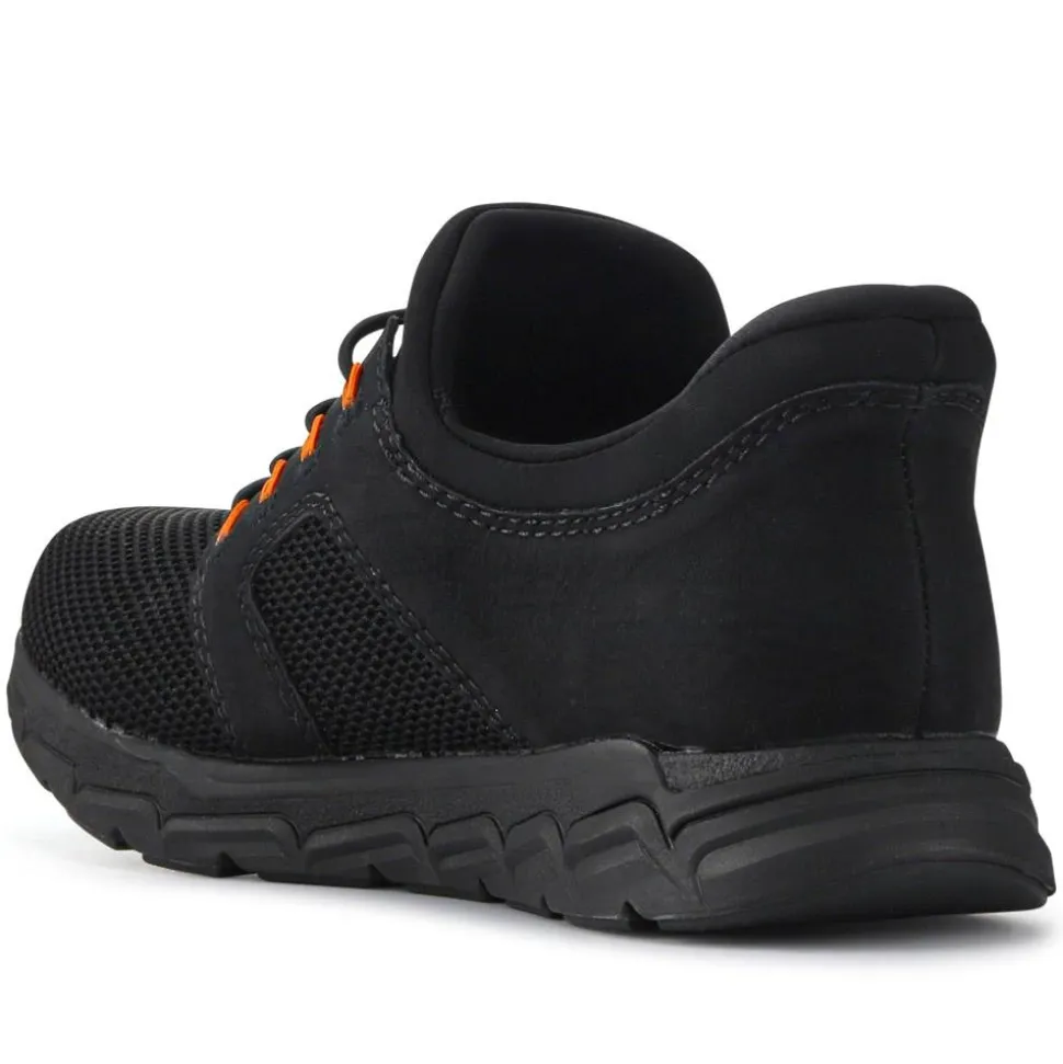Chunky-Soled Slip-On Trainers - Black