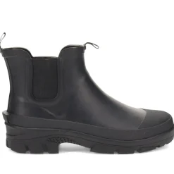 Chunky-Soled Wellington Boots - Black