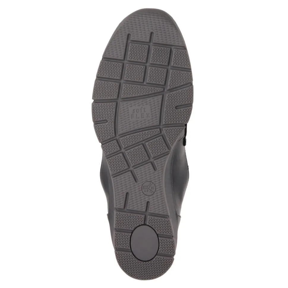 Chunky Sole Slip-on Shoes - Black