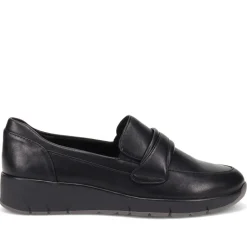 Chunky Sole Slip-on Shoes - Black