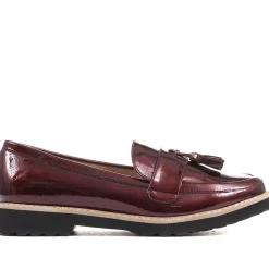 Chunky Tassel Loafers - Burgundy