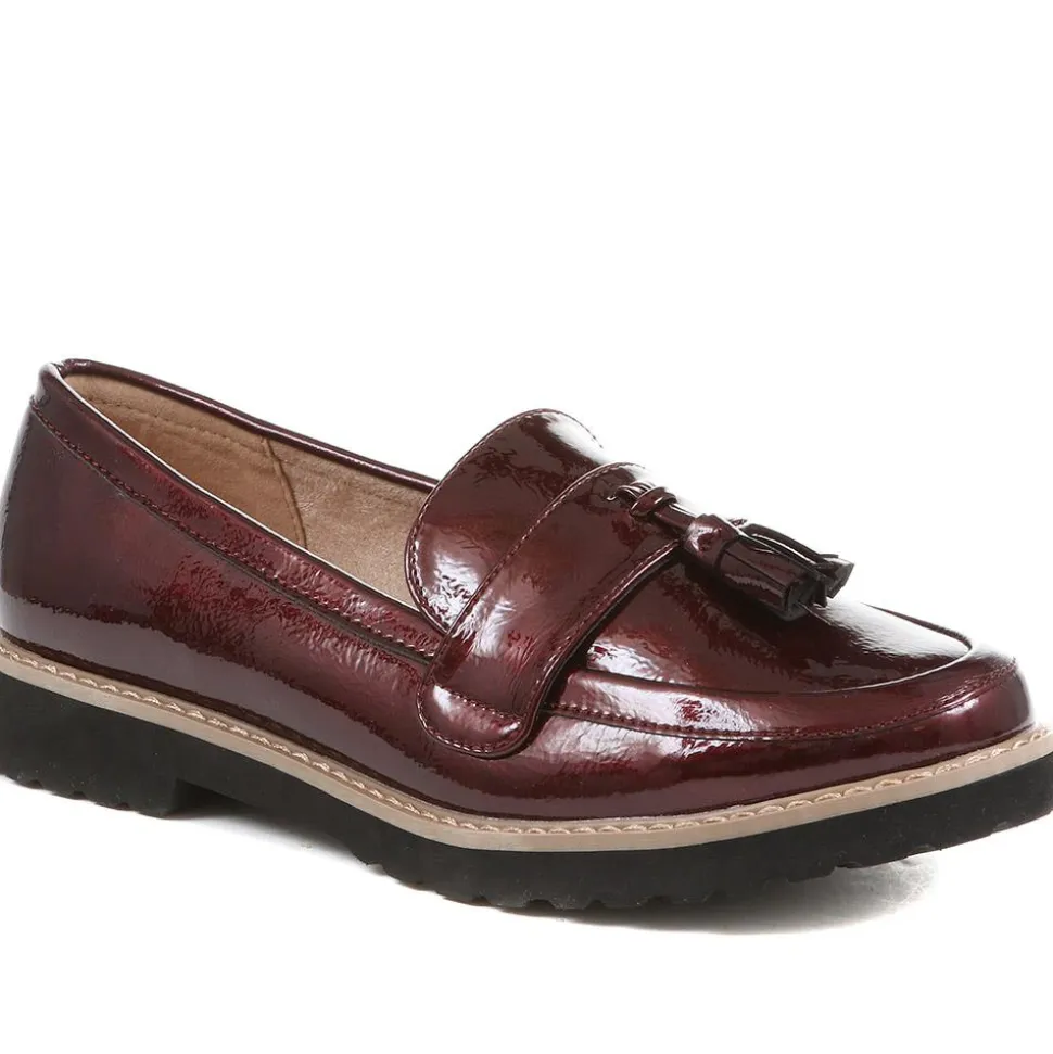 Chunky Tassel Loafers - Burgundy