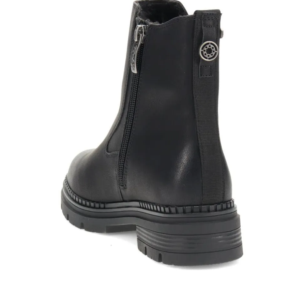 Chunky Water-Resistant Chelsea Boots - Black