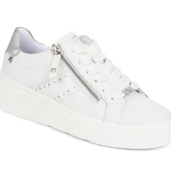 Chunky Zip Trainers - White