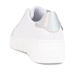Chunky Zip Trainers - White