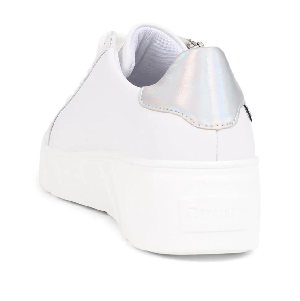 Chunky Zip Trainers - White
