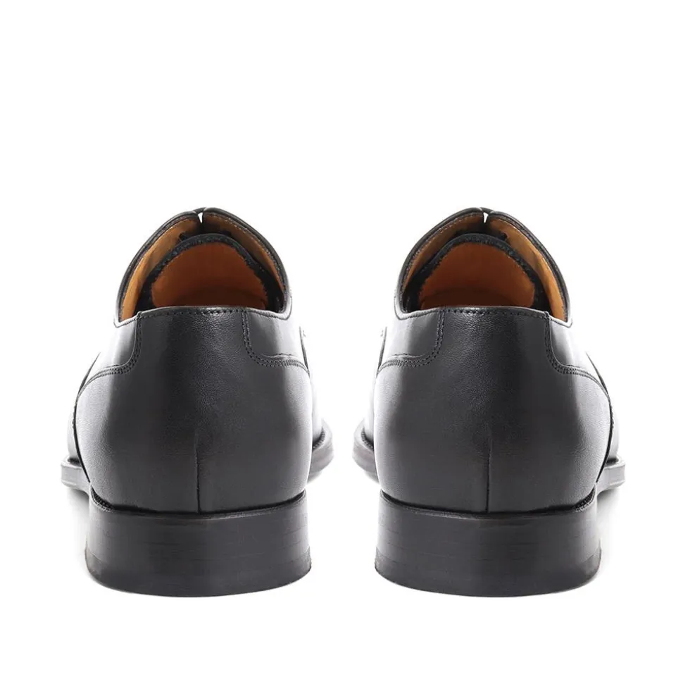 Cologne Leather Oxford Shoes - Black