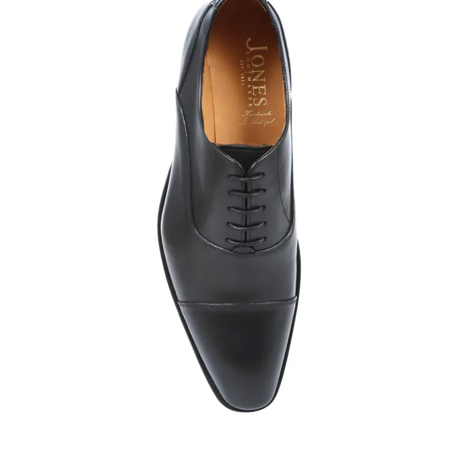Cologne Leather Oxford Shoes - Black